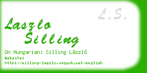 laszlo silling business card